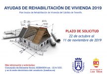Cartel de la Campaña de Rehabilitación de Vivienda Los Silos 2019